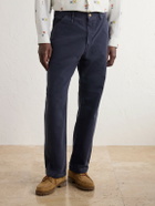 Human Made - Straight-Leg Cotton-Canvas Trousers - Blue