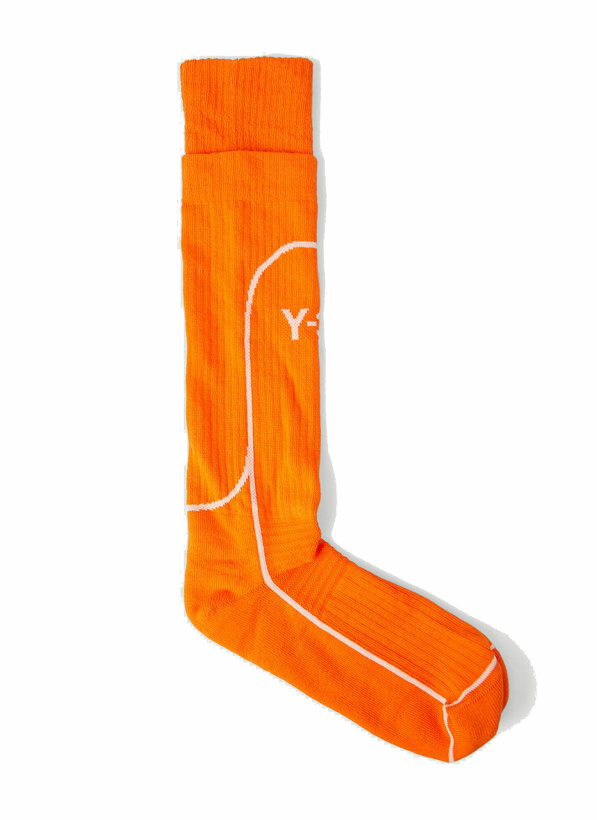 Photo: Logo Intarsia Socks in Orange