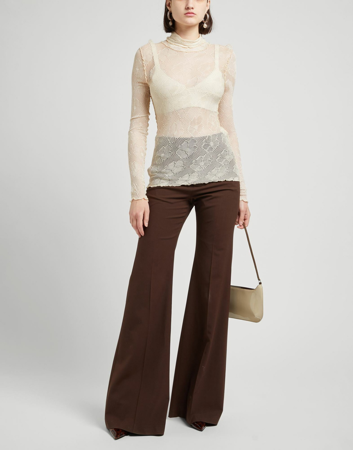 Siedrés Womens Turtleneck in Beige