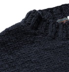 Monitaly - Chamula Star-Intarsia Merino Wool Sweater - Blue