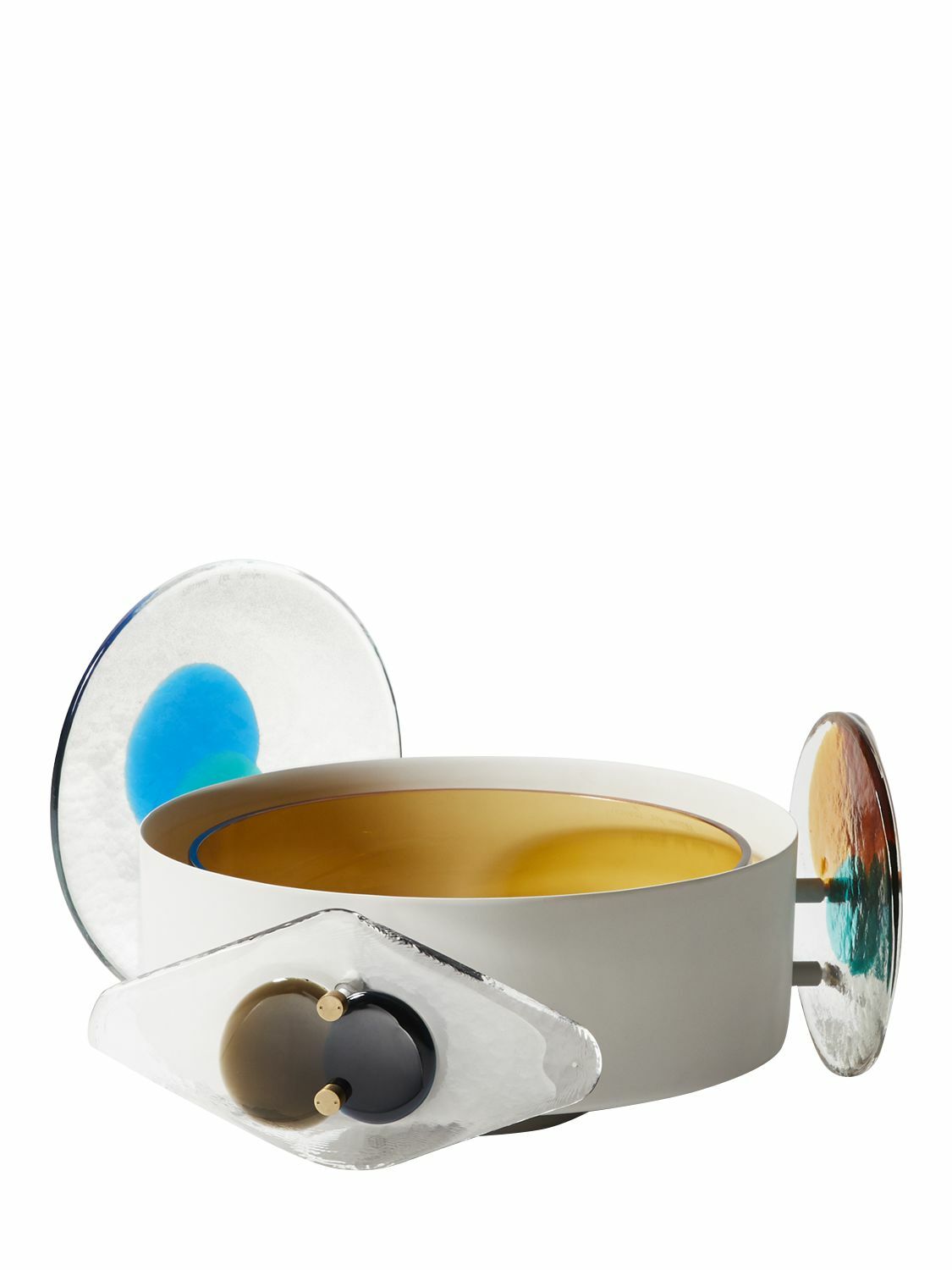 CASSINA Colourdisc Vase - Short Amber