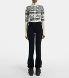 Perfect Moment Wool intarsia bodysuit