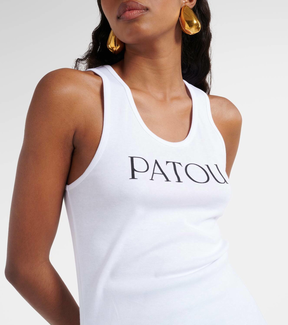 PATOU ICONIC TANK TOP ホワイト XS PATOU ICONIC TANK TOP ホワイト XS