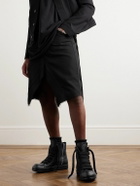 Rick Owens - Leather High-Top Sneakers - Black
