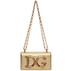 Dolce and Gabbana Gold DG Girls Phone Bag