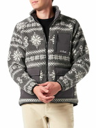 MC2 Saint Barth Man Sherpa Jacket With Fair-isle Print