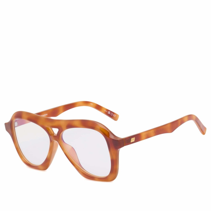 Photo: Le Specs Drizzle Blue Light Optical Glasses in Vintage Tort/Blue Light Lens 