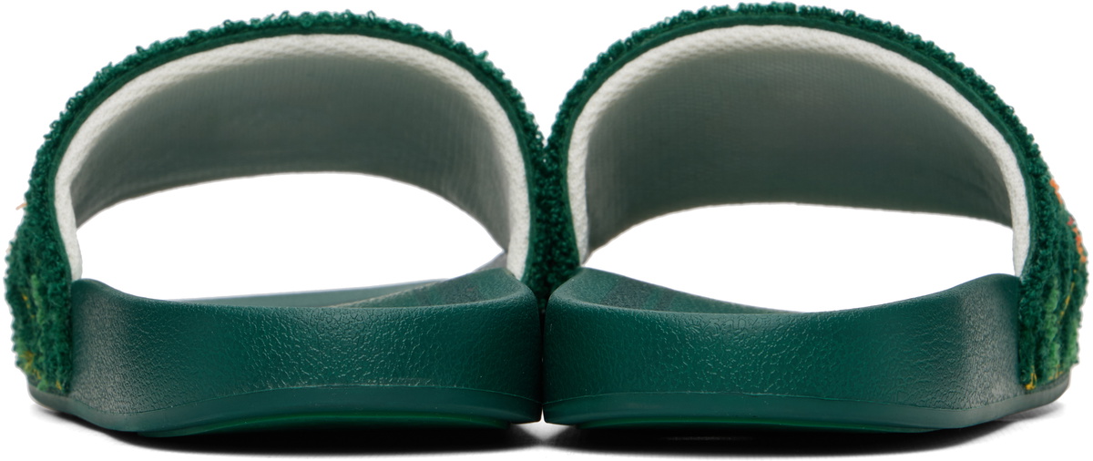 Casablanca Green Laurel Terry Slides