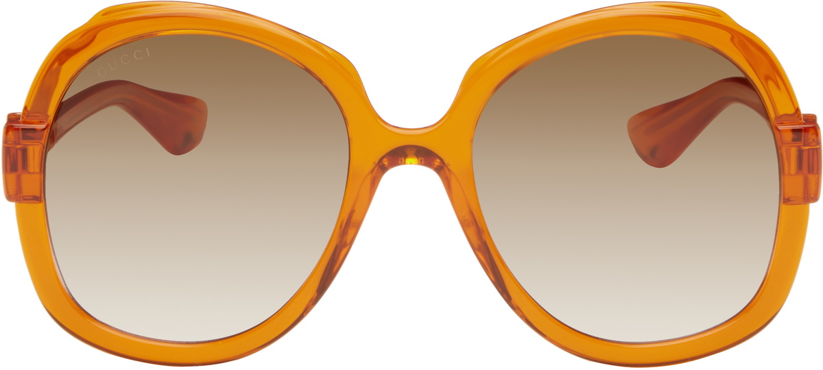 Gucci Orange Saint Tropez Oversized Sunglasses Gucci