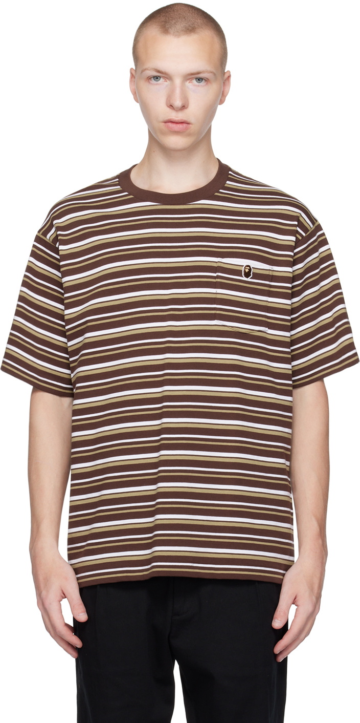 BAPE Brown Hoop One Point T-Shirt A Bathing Ape