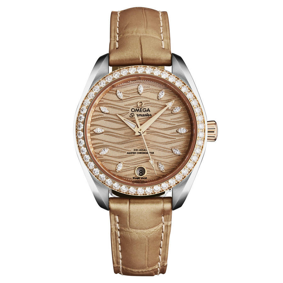 Omega Seamaster Aqua Terra Automatic Chronometer Diamond Ladies Watch 220.28.34.20.59.001