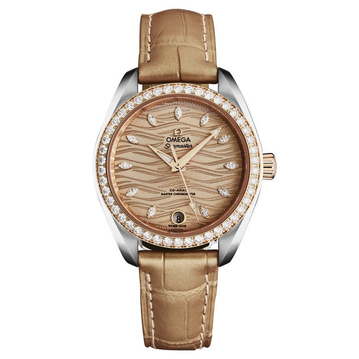 Photo: Omega Seamaster Aqua Terra Automatic Chronometer Diamond Ladies Watch 220.28.34.20.59.001