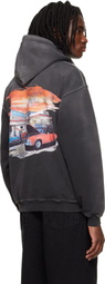 Represent Black 24 Hour Service Hoodie