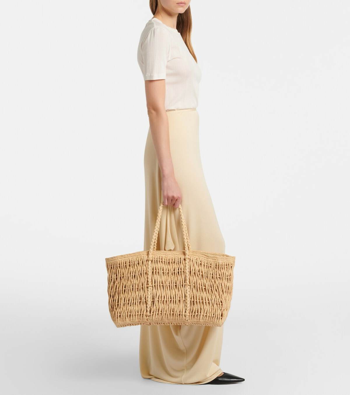 The Row Georgica Large raffia tote bag