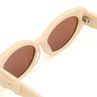Damson Madder Women's Catty Oval Sunglasses in Bone 