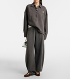 The Attico Cotton jersey barrel-leg sweatpants