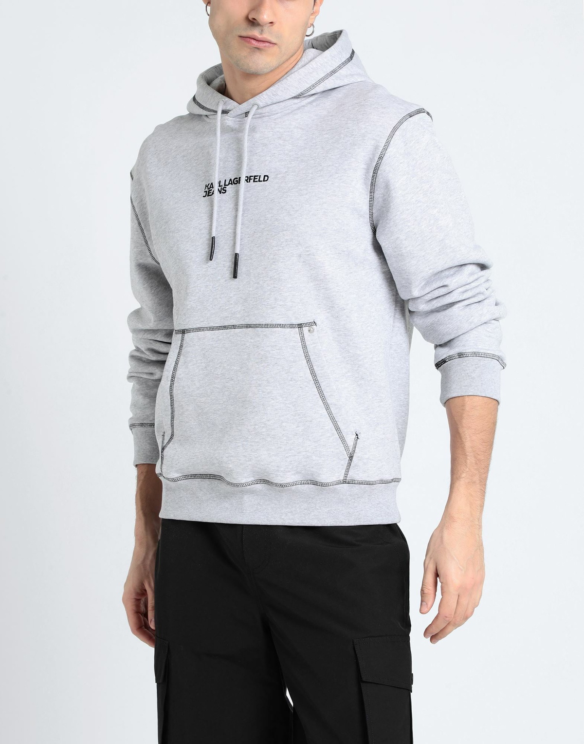 Karl Lagerfeld Jeans Mens Sweatshirt Light in Grey