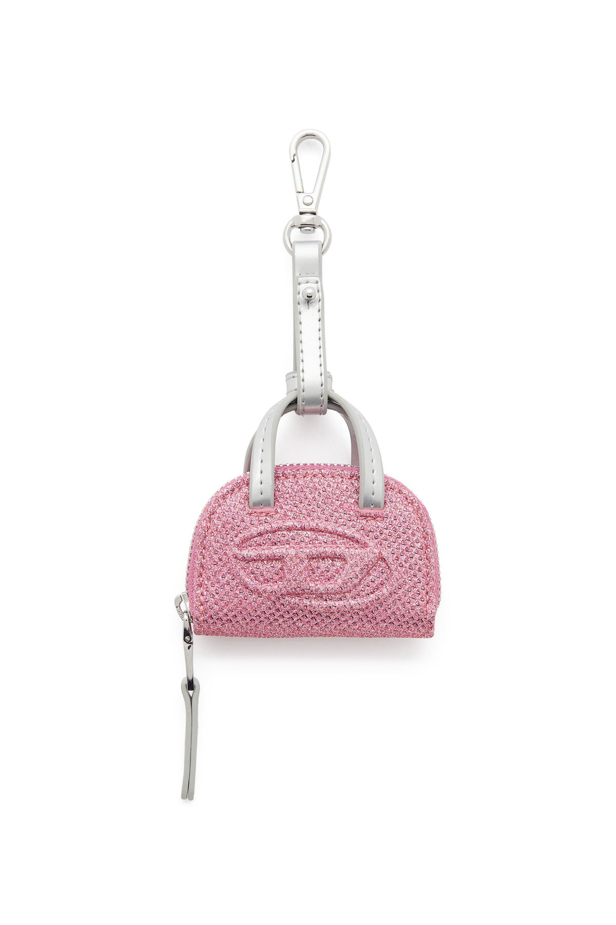 Diesel 1DR Dome - Charm in Lurex fabric - Charms and Keyrings Womens in Pink