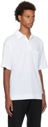 Dries Van Noten White Heler Polo