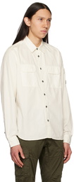 C.P. Company White Flap Pocket Shirt