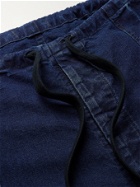 CHIMALA - Cotton Drawstring Trousers - Blue