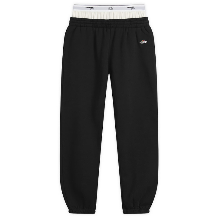 Photo: Hommegirls Women's x Fruit of the Loom Boxer Sweatpants in Black/White
