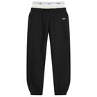 Hommegirls Women's x Fruit of the Loom Boxer Sweatpants in Black/White