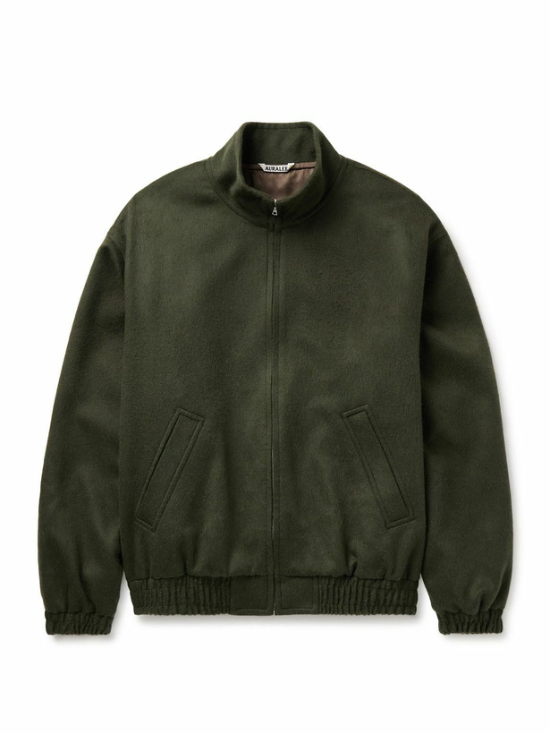 Photo: Auralee - Camel Hair Blouson Jacket - Green