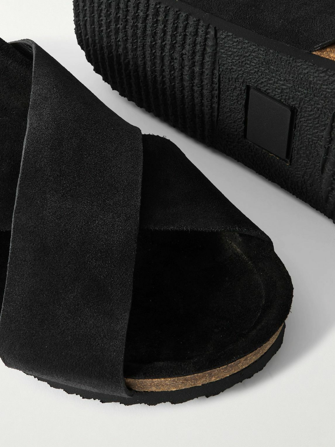Mr P. - Suede Sandals - Black