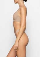 Skims Unlined Stretch-jersey Demi bra Beige