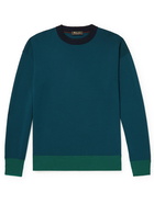 Loro Piana - Colour-Block Virgin Wool Sweater - Blue