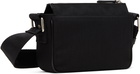Palm Angels Black Metallic Logo Plate Crossbody Bag