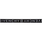 Givenchy Black and White Logo Tape Belt