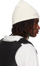 ALEXANDER DIGENOVA Off-White Logo Beanie
