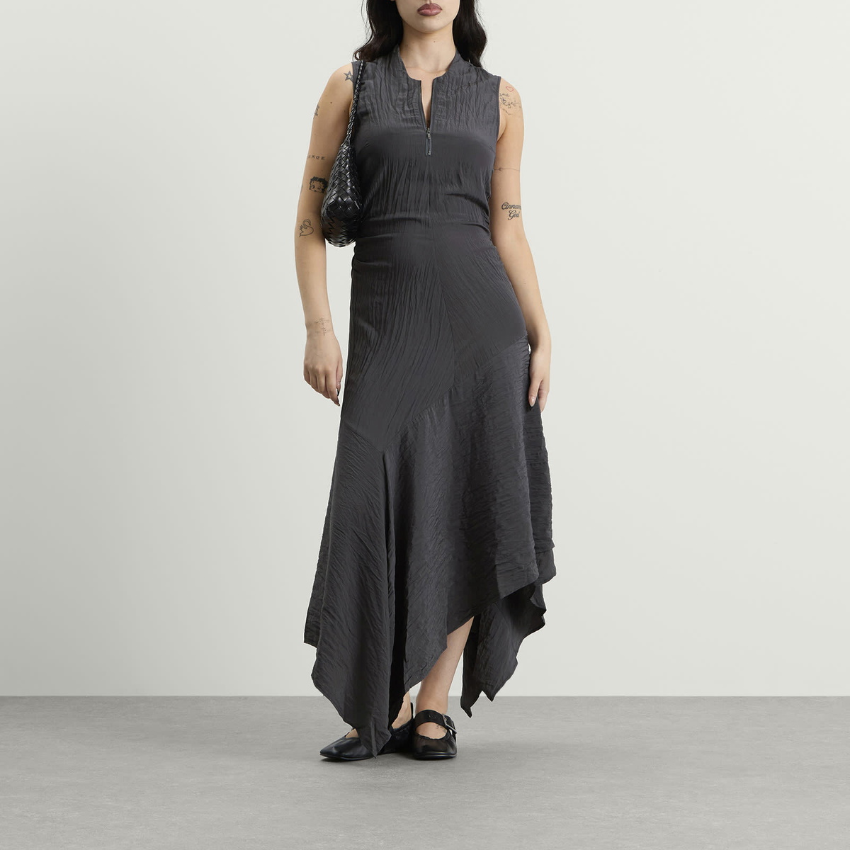 Won Hundred Women's Silla Dress in Asphalt