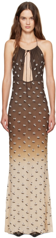 Photo: KNWLS Brown Adele Maxi Dress