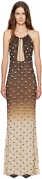KNWLS Brown Adele Maxi Dress
