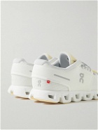 ON - Cloud 5 Rubber-Trimmed Mesh Sneakers - White