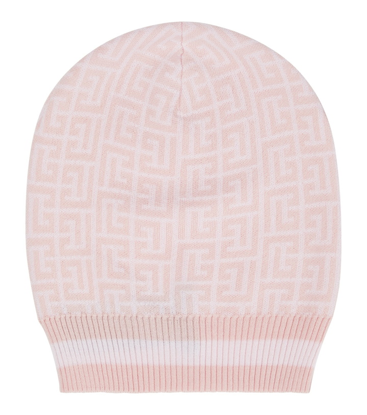 Photo: Balmain - Monogram jacquard wool beanie