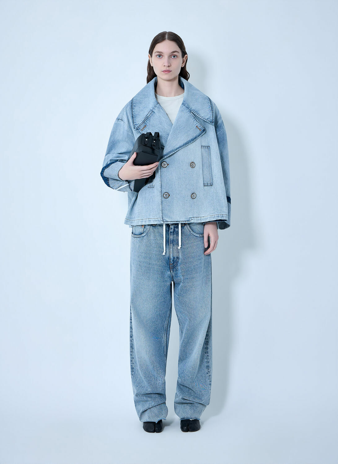 MM6 Maison Margiela Oversized Denim Peacoat
