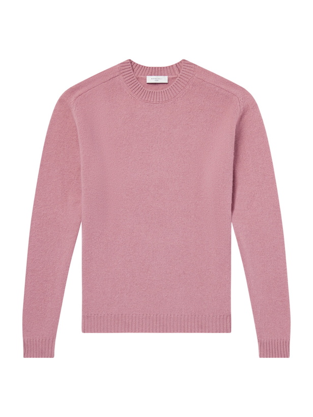 Photo: Boglioli - Wool and Cashmere-Blend Sweater - Pink