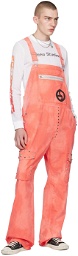 Acne Studios Pink Studded Overalls