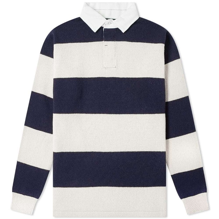 Photo: Beams Plus Knitted Stripe Rugby Shirt