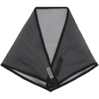 Lanvin Black Silk Organza Triangle Scarf