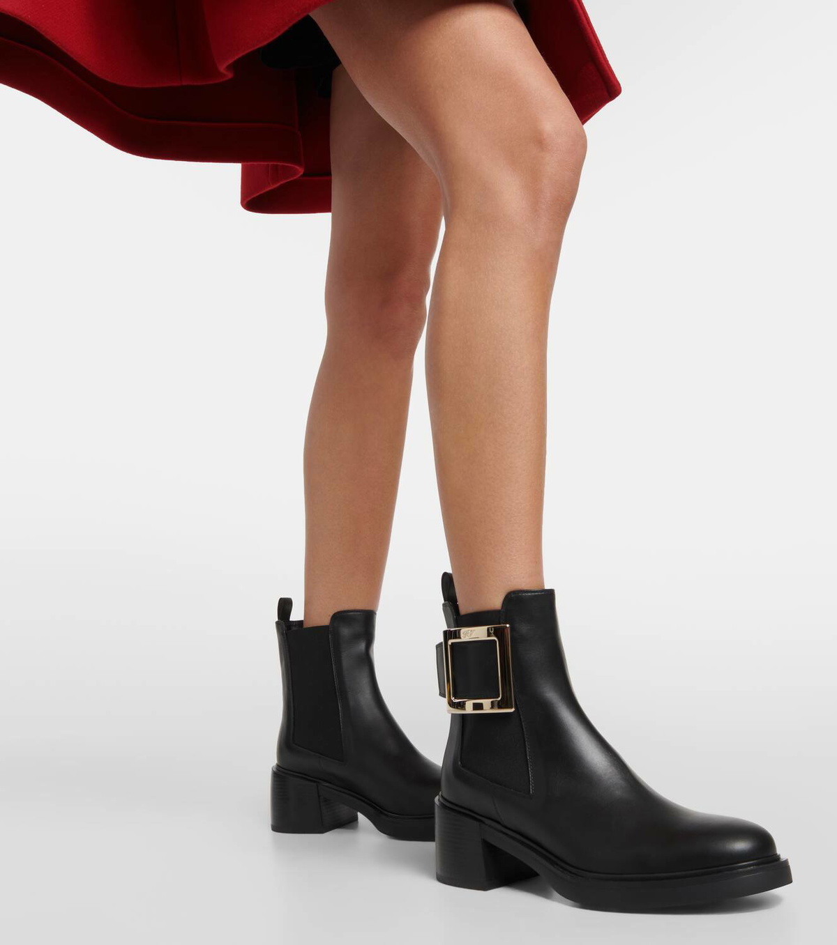 Roger Vivier Viv' Ranger leather chelsea boots