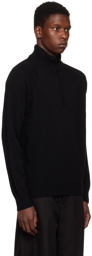 C.P. Company Black Half-Zip Sweater