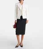 Dolce&Gabbana Double-breasted wool-blend blazer