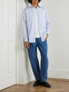 Massimo Alba - Genova Striped Cotton-Voile Shirt - Blue