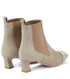 Roger Vivier Chelsea Trompette suede ankle boots