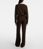 Jardin des Orangers Wool and cashmere wide-leg pants